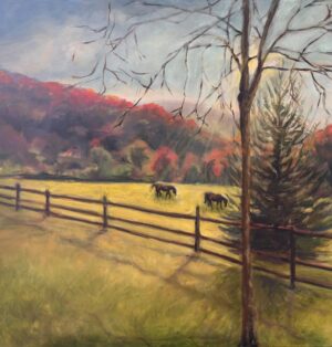 Asheville Morning and Two Friends